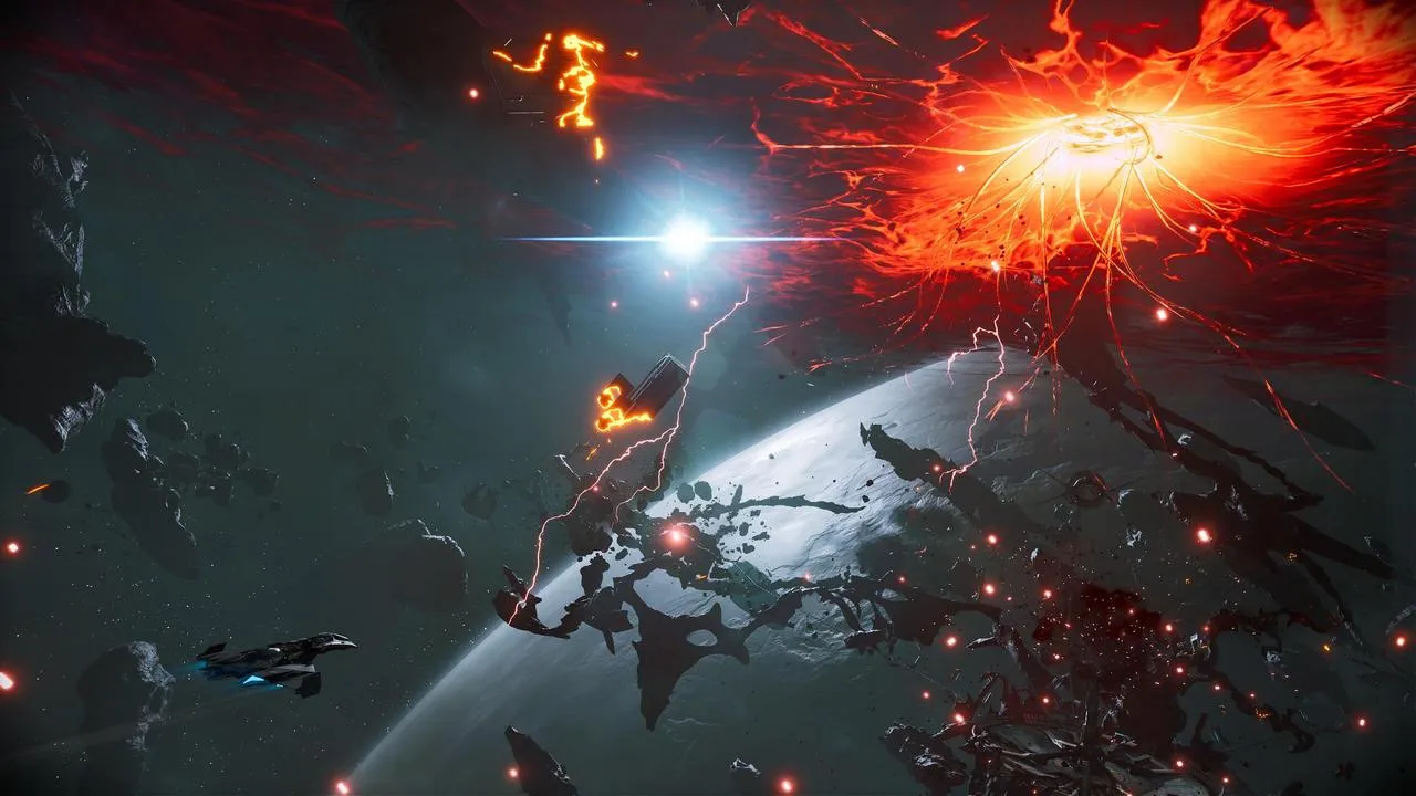 Nara and her sentient starship, Forsaken