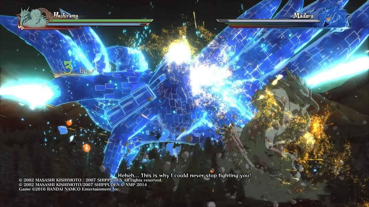 Naruto Shippuden: Ultimate Ninja Storm 4 character select screen