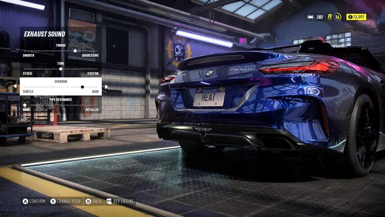 Need for Speed Heat Garage