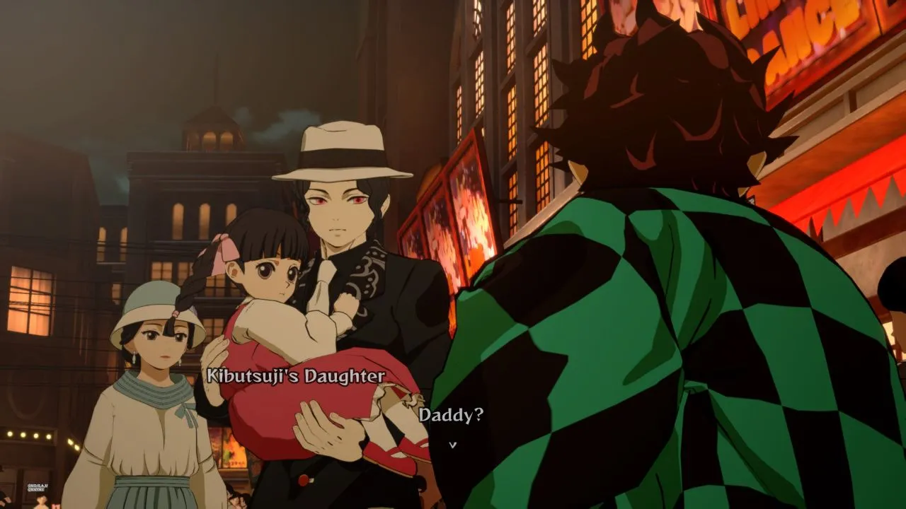 Nezuko with a bamboo muzzle