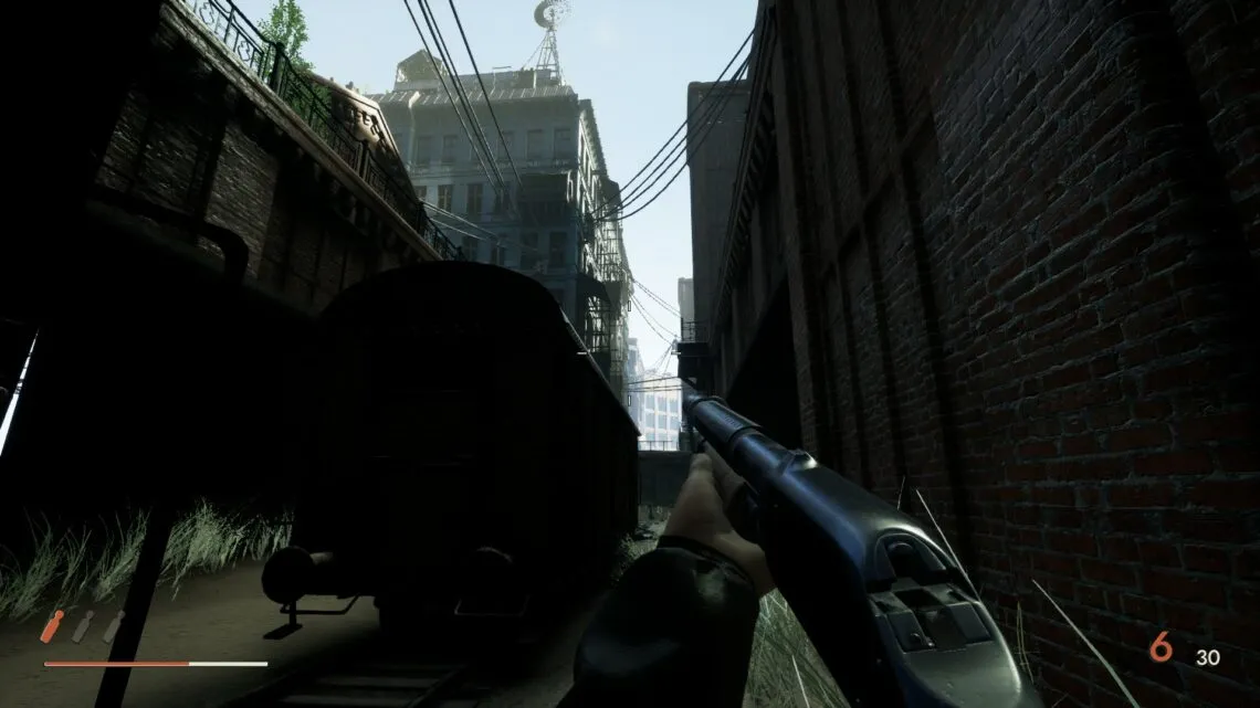 Nora with a shotgun