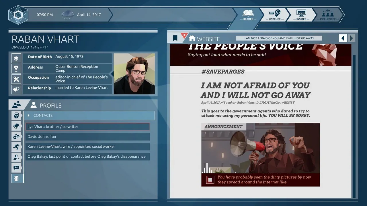 Orwell: Ignorance Is Strength - Gameplay Screenshot