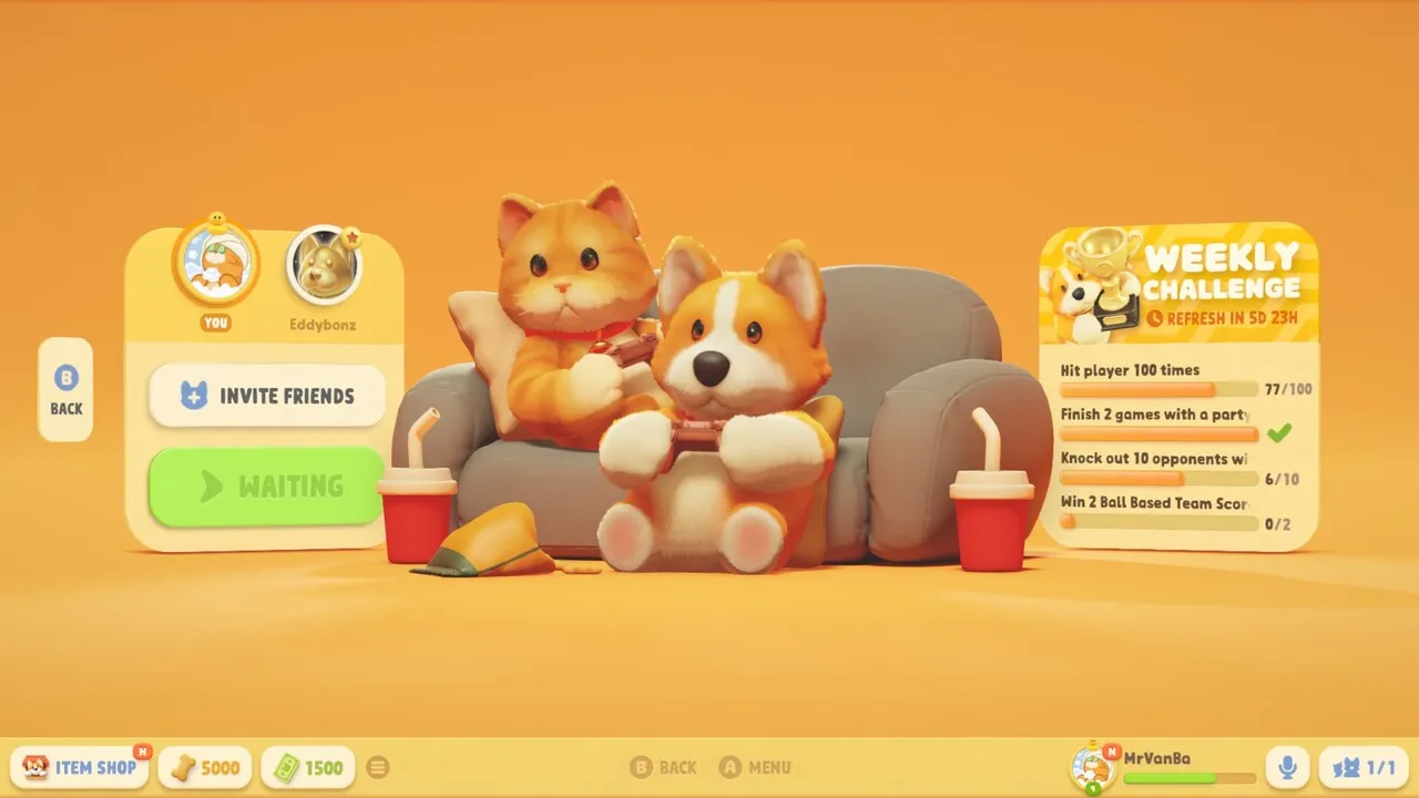 Party Animals Interface Issues