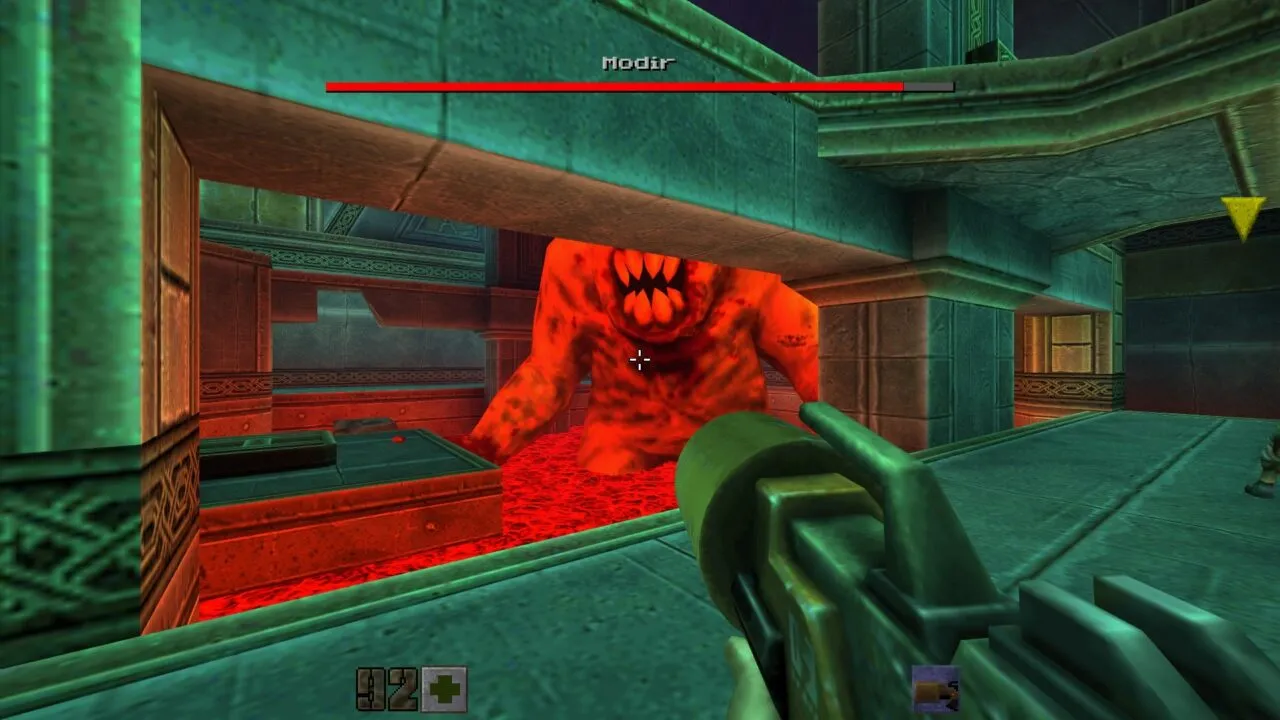 Quake 2 Remastered enemy encounter