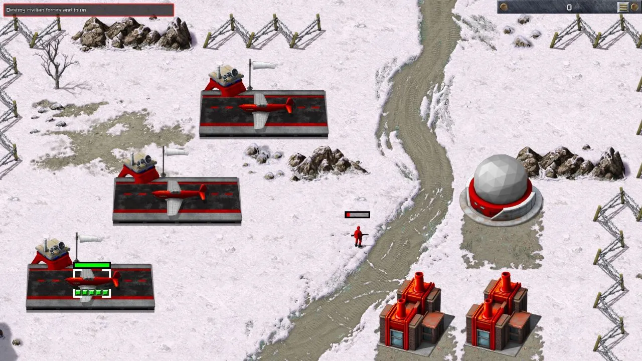 Red Alert Remastered gameplay screenshot showing updated graphics.