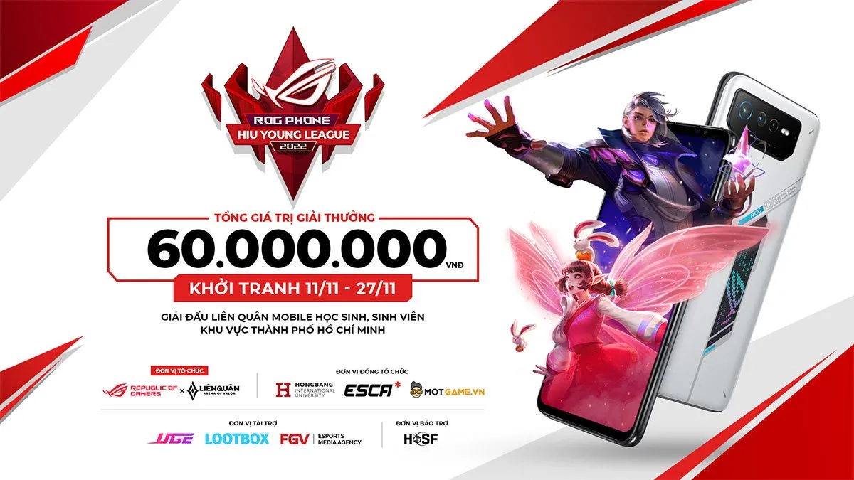 ROG Phone HIU Young League 2022 esports tournament champions