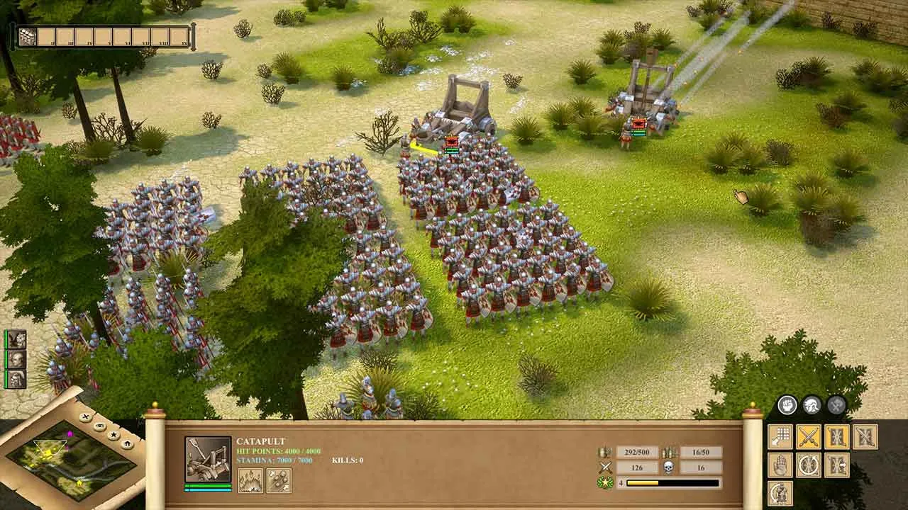 Roman soldiers in formation in Praetorians HD Remaster