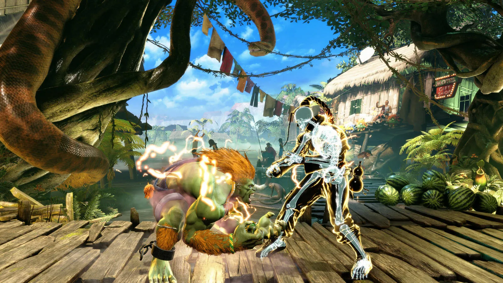 Ryu performing a Hadoken in Street Fighter 6