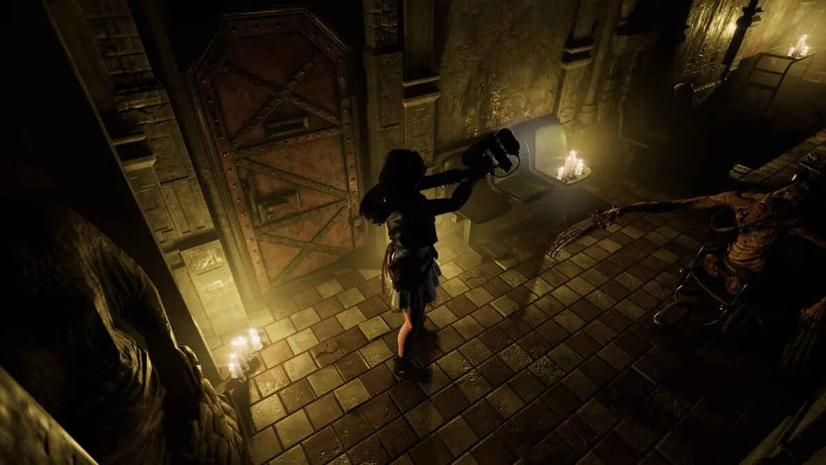 Screenshot from Tormented Souls showing a room in the hospital