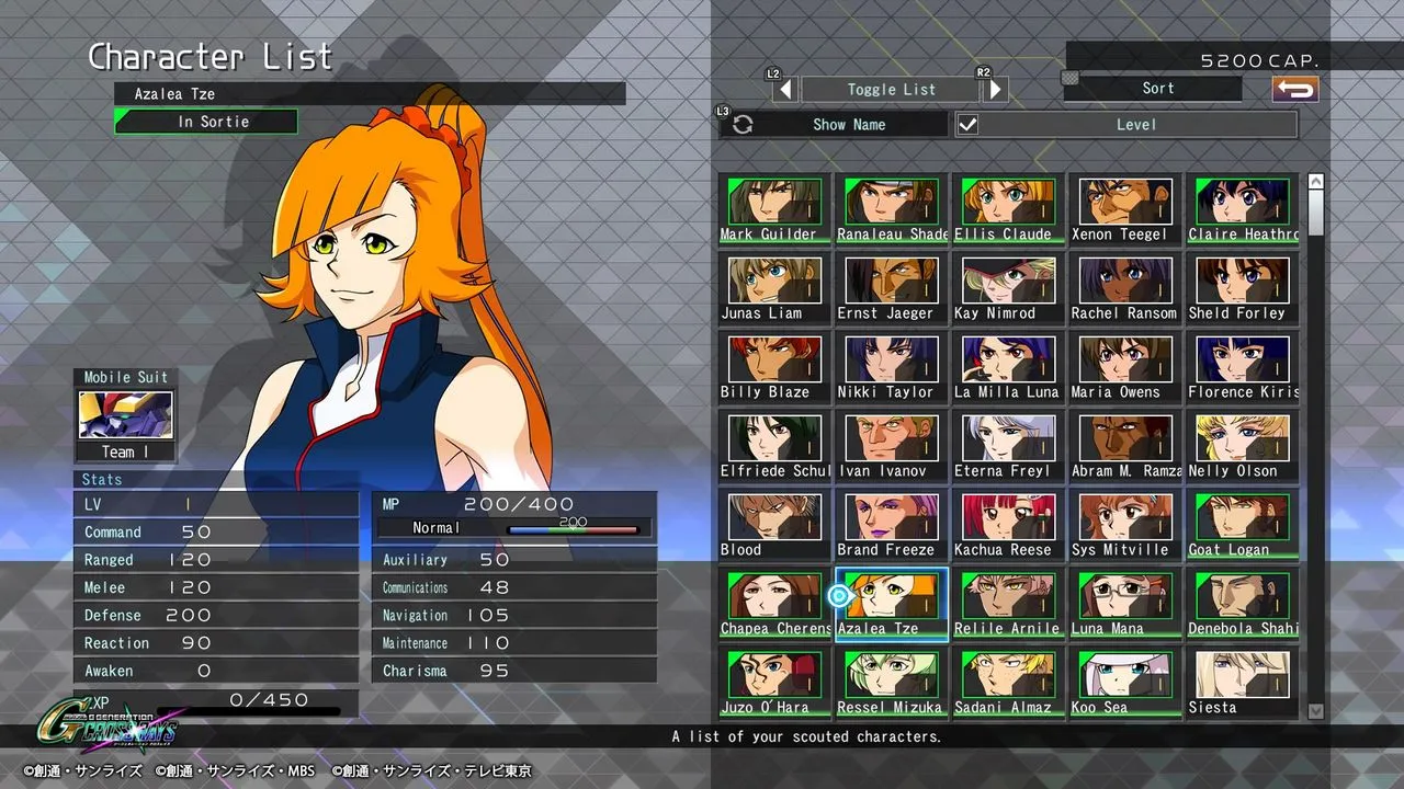 SD Gundam G Generation Cross Rays Character Customization