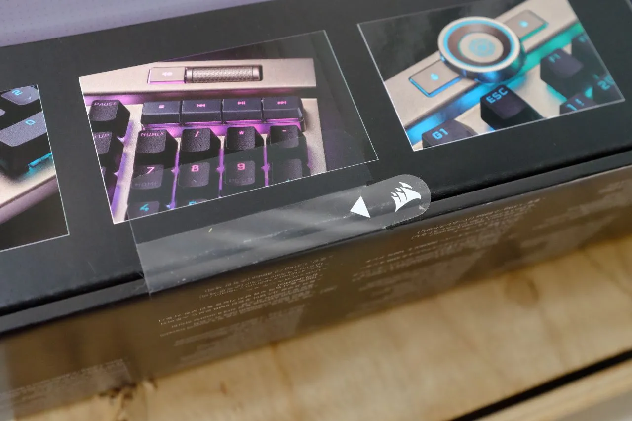 Sealed Corsair K100 RGB Midnight Gold Box