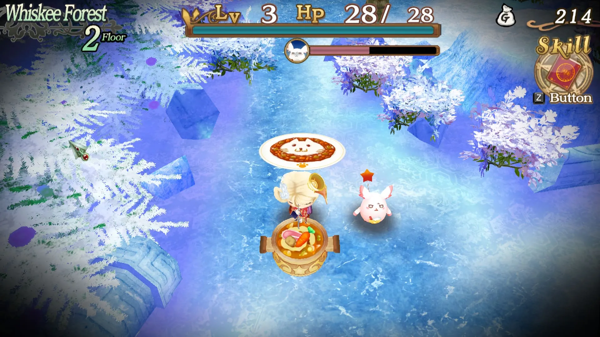 Sorcery Saga: Curse of the Great Curry God - Combat Screenshot