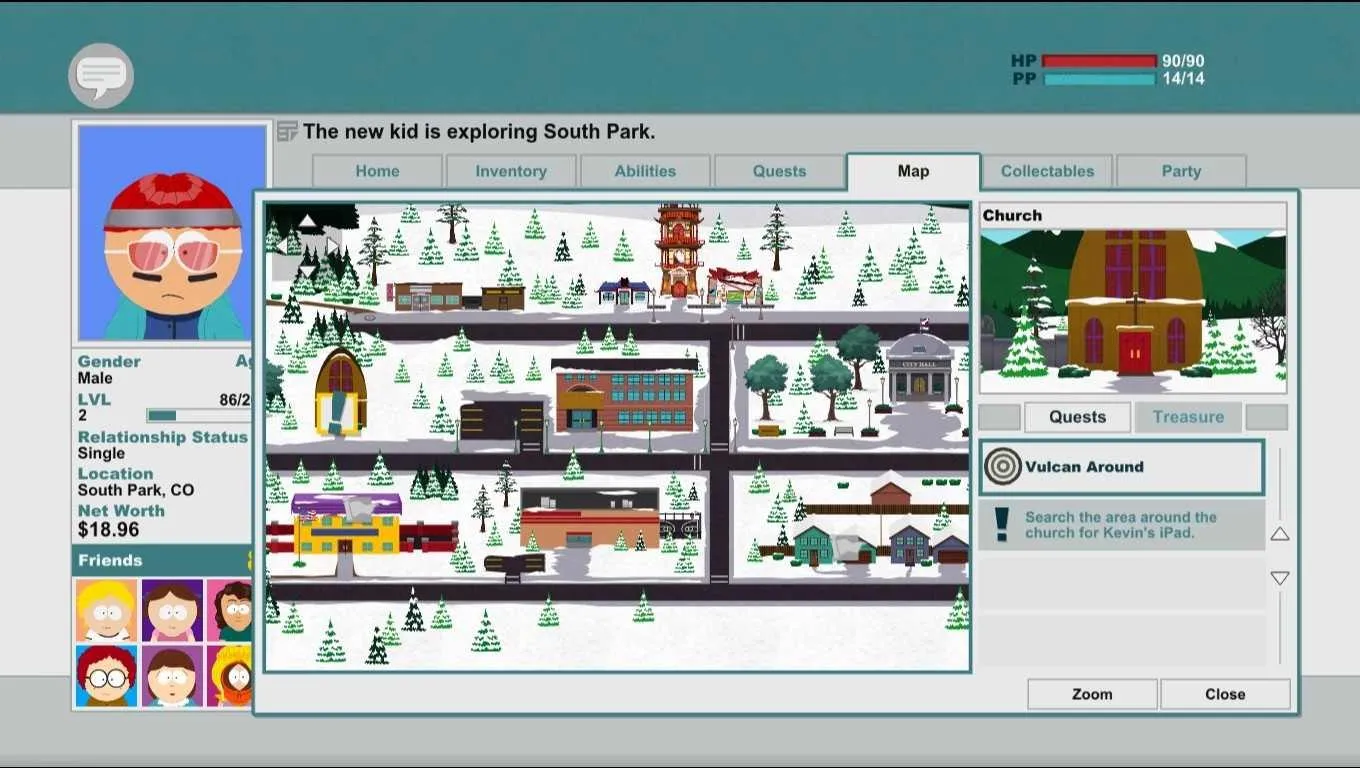 South Park: The Stick of Truth - Environment
