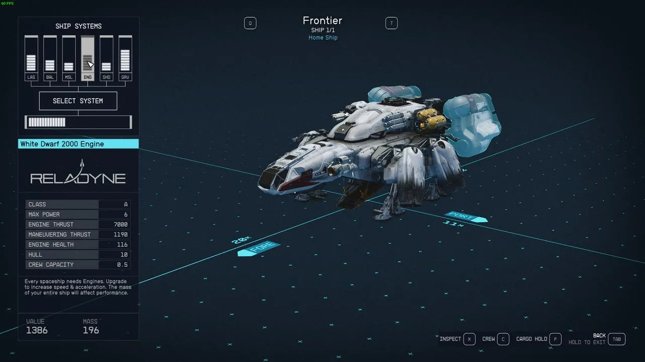 Starfield UI