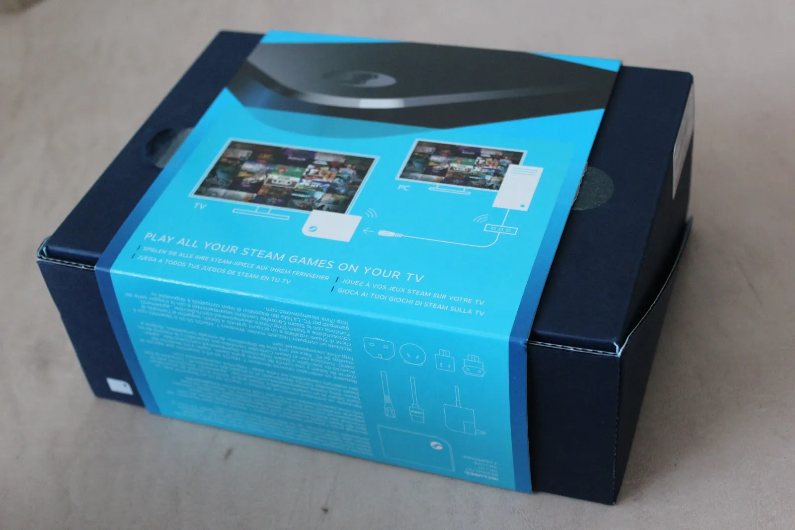 Steam Link packaging back