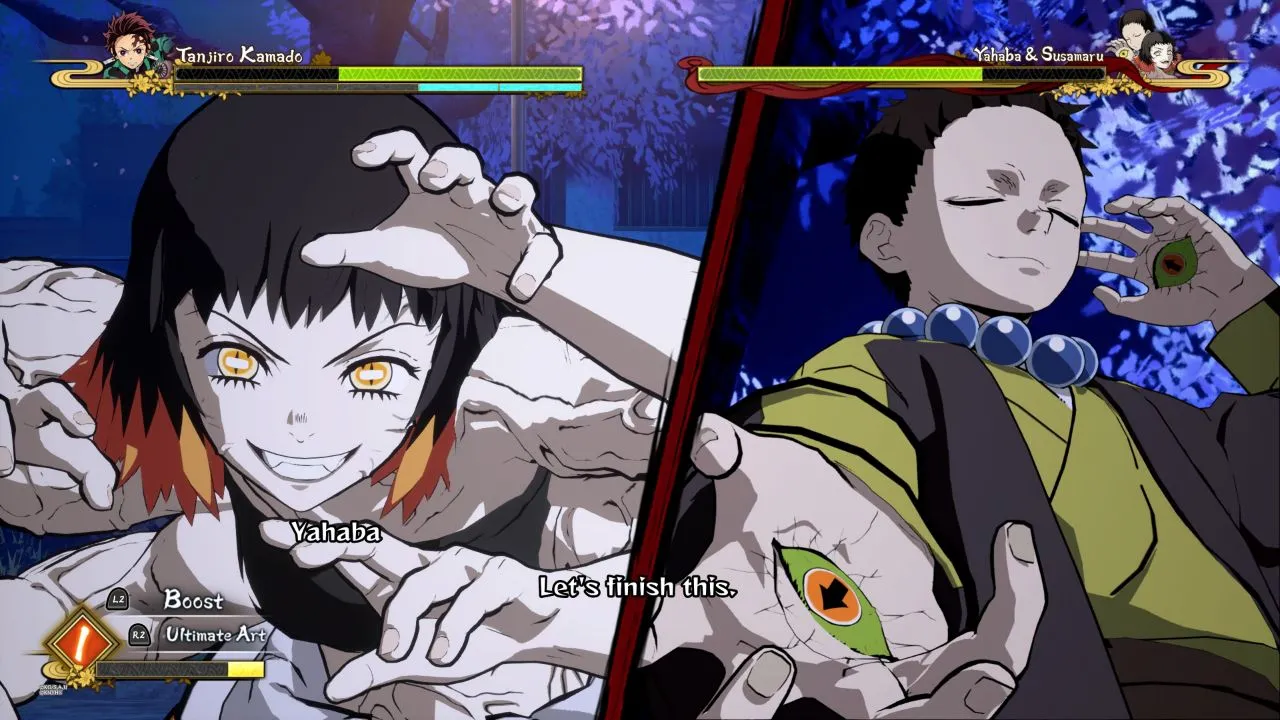 Tanjiro performing a special move