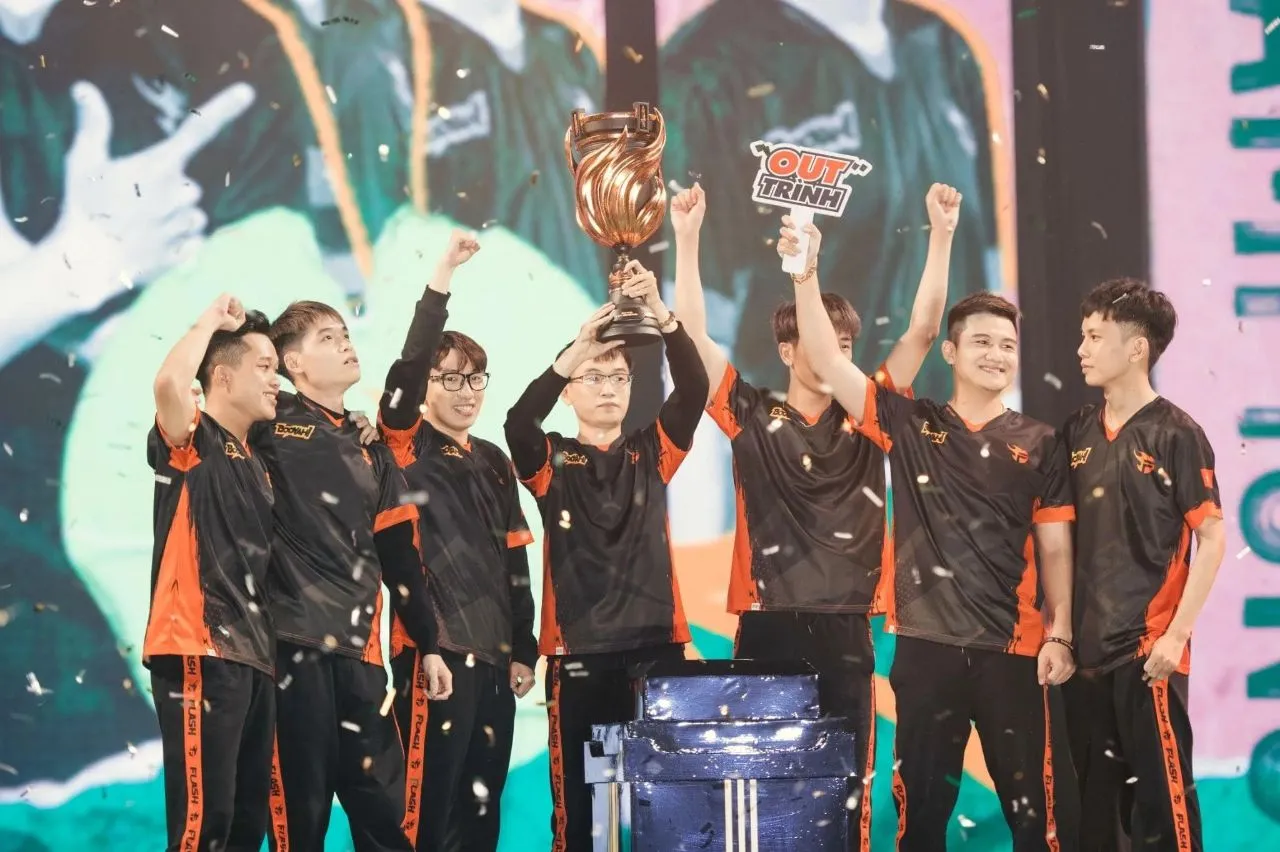 Team Flash celebrating their victory