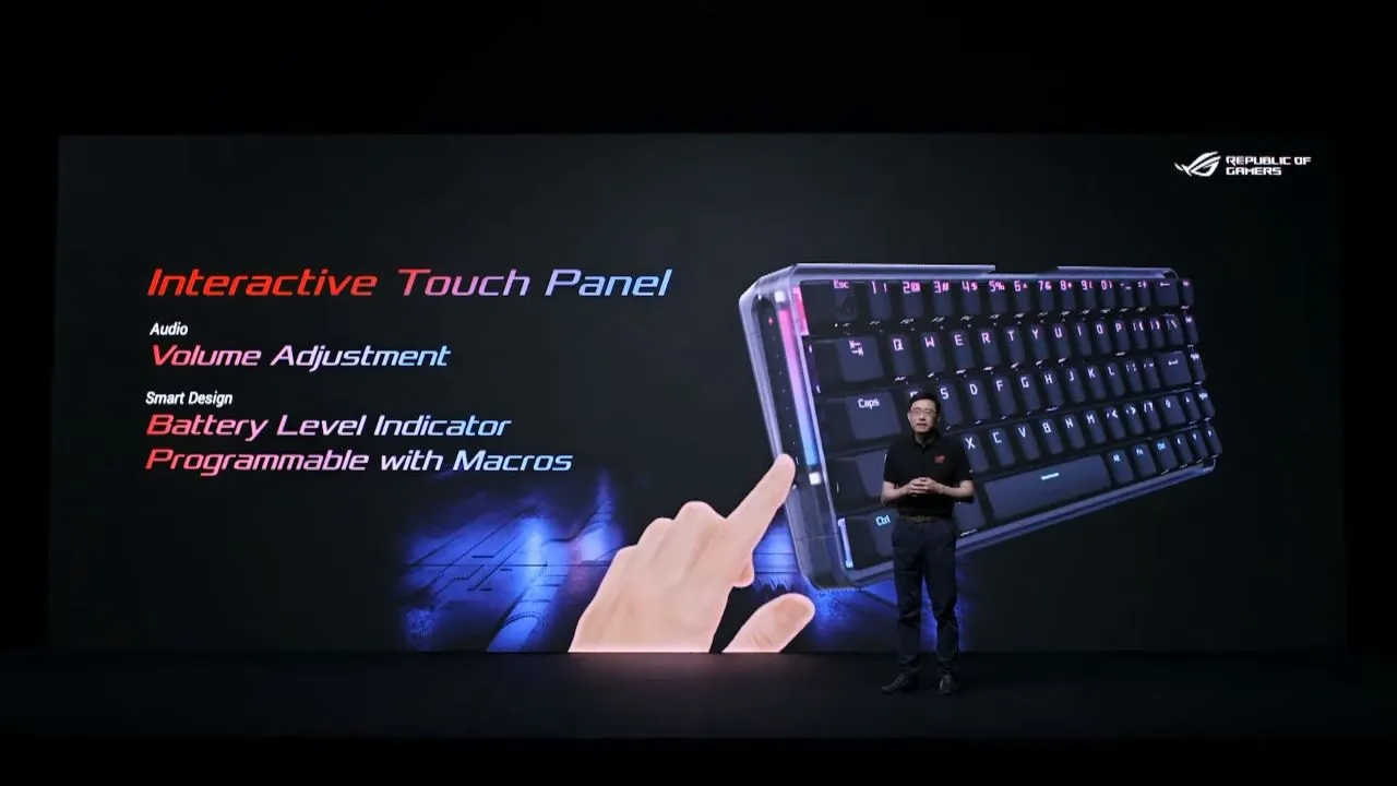 The ASUS ROG Falchion keyboard