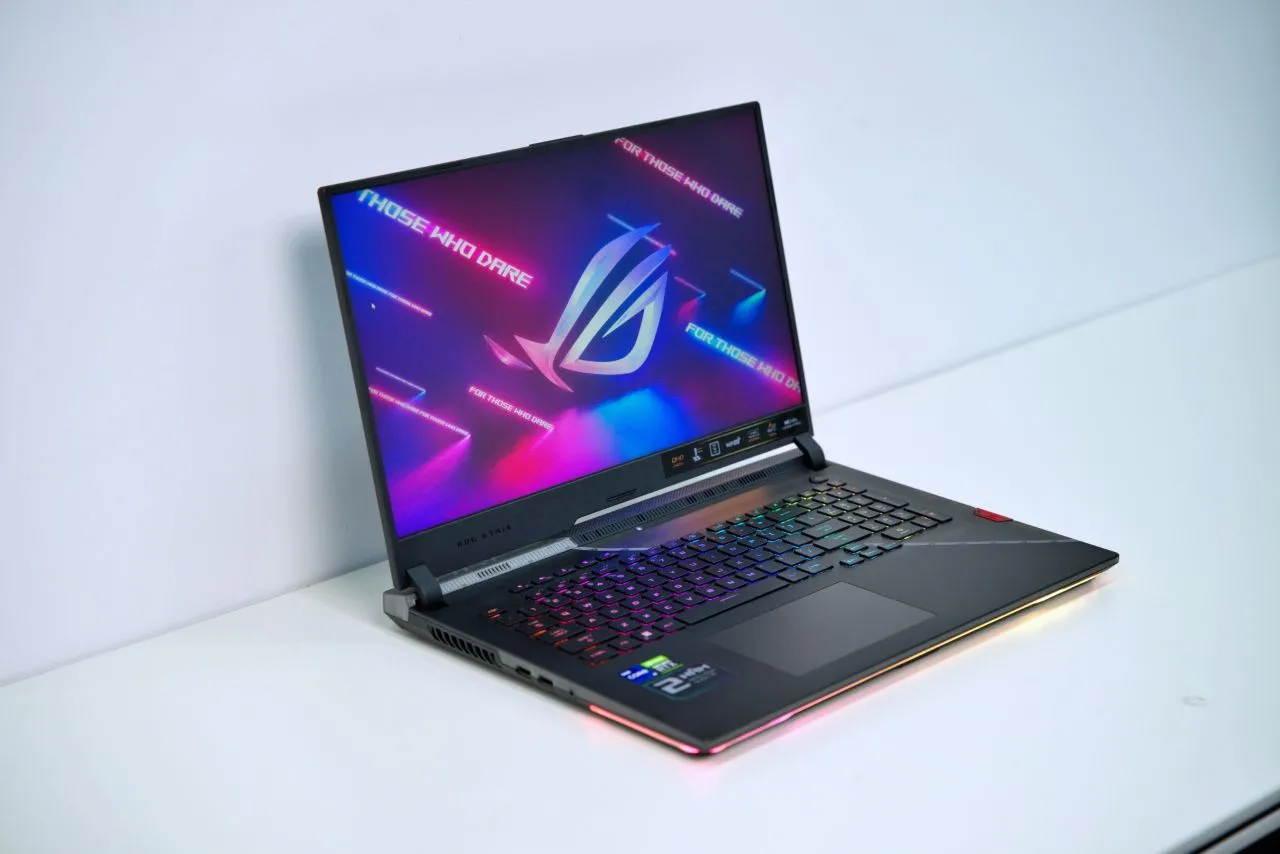 The ASUS ROG Strix SCAR 17 gaming laptop.