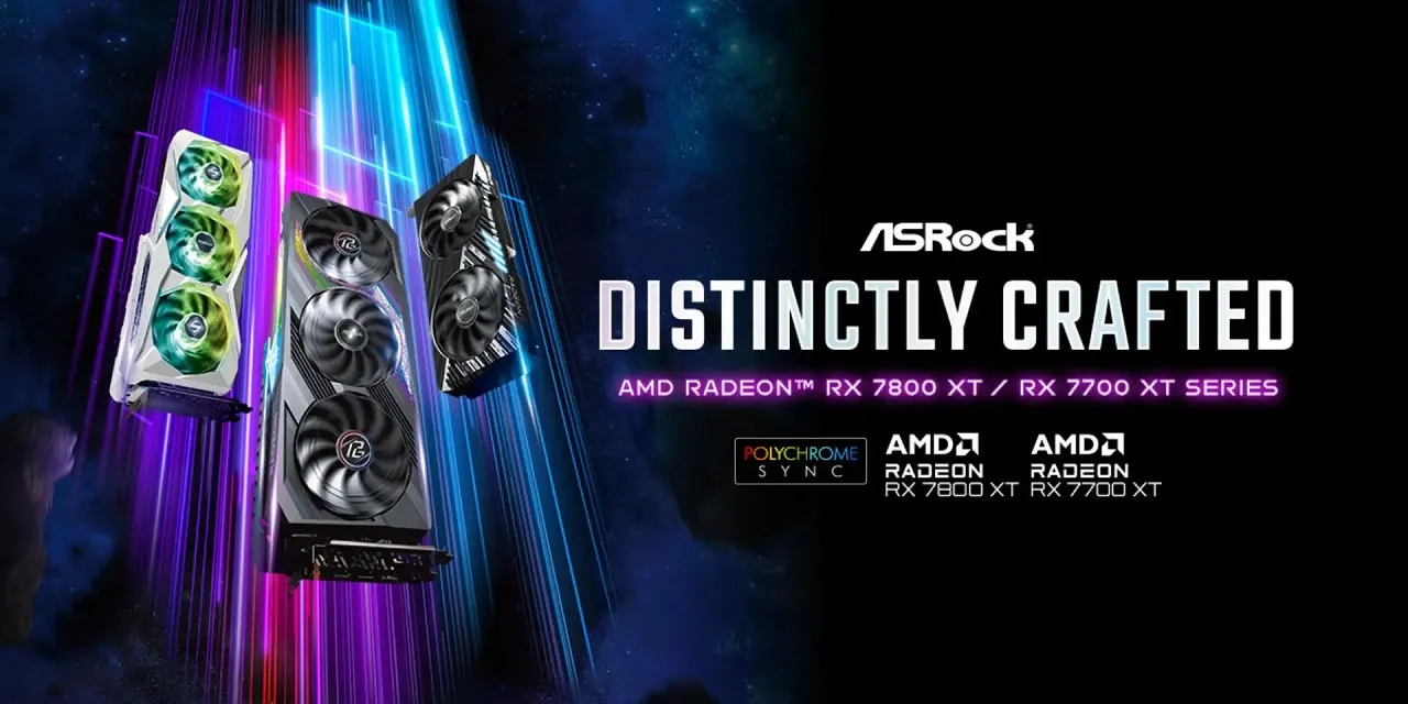 The cards are powered by the AMD Radeon RX 7800 XT and RX 7700 XT GPUs.