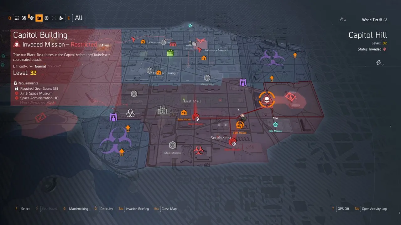 The Division 2 Agent in cover
