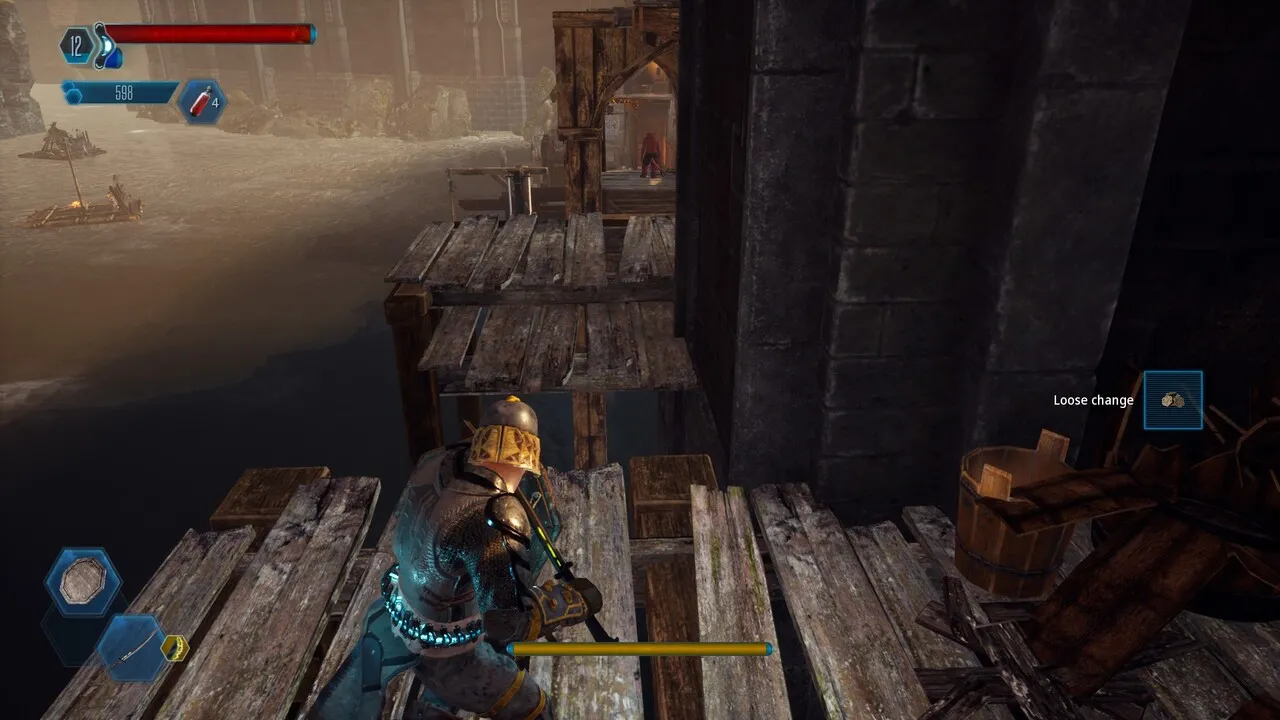 The Last Oricru gameplay screenshot showing a combat scene.
