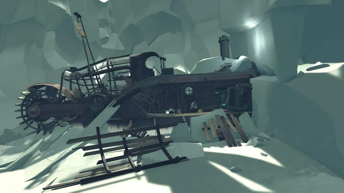 The player works on the ship's engine in FAR: Changing Tides