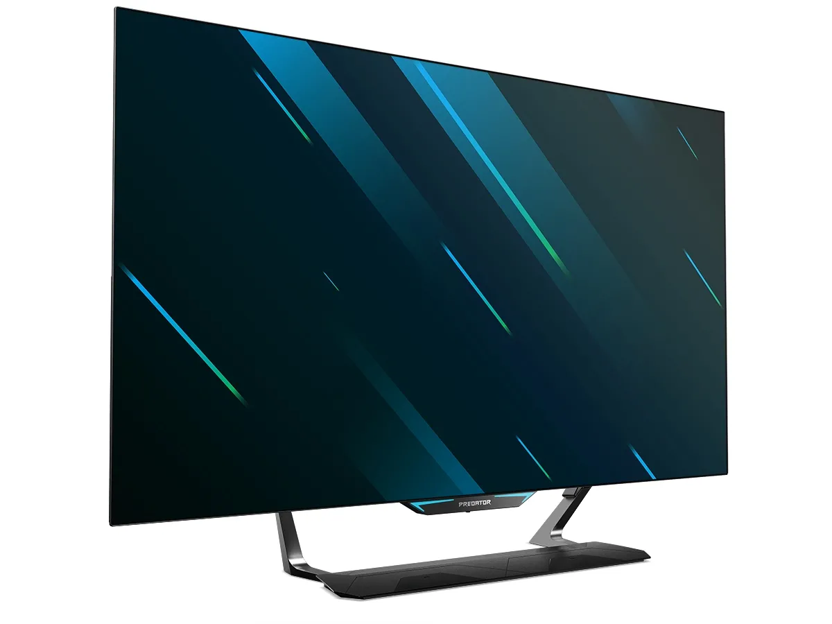 The Predator X38 curved ultrawide monitor, displaying its expansive screen real estate.