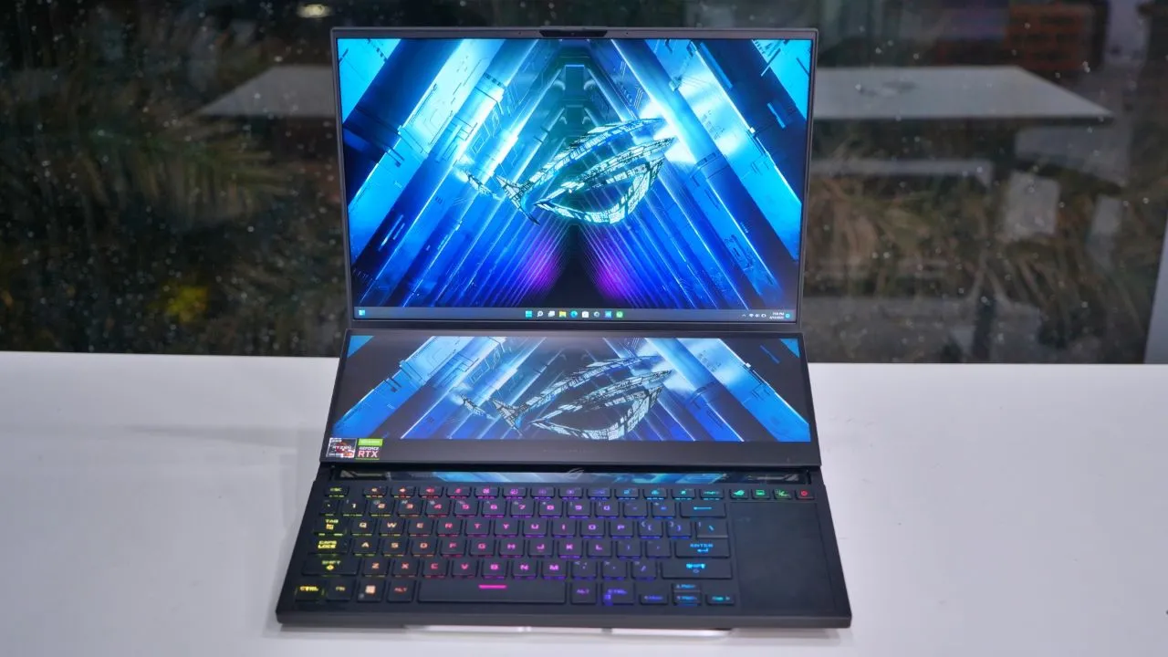 The ROG Zephyrus Duo 16's Mini LED display