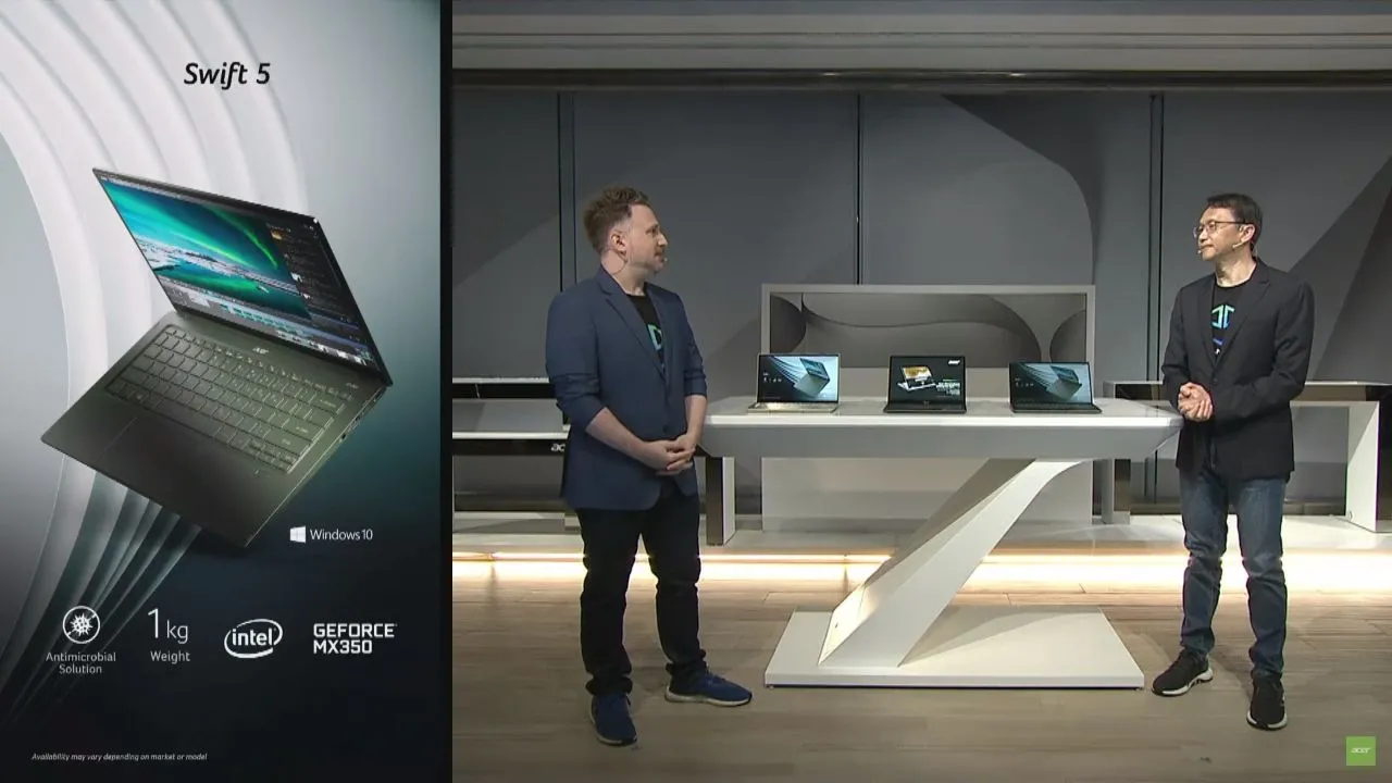 The updated Acer Swift 5 ultrabook