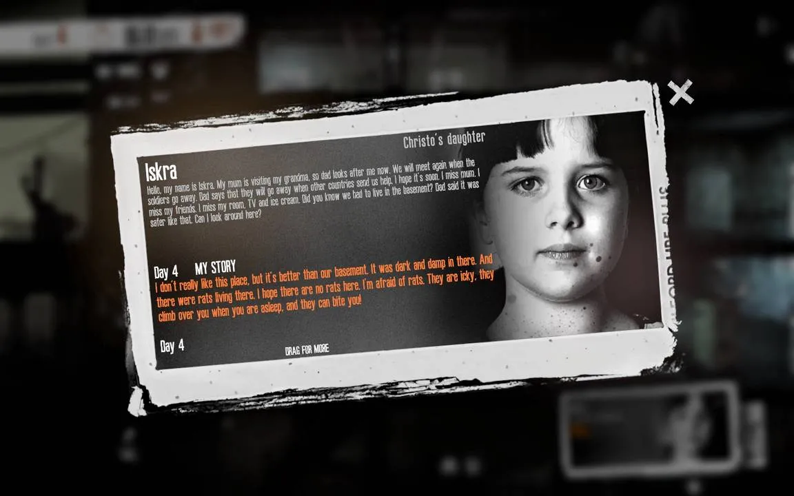 This War of Mine: The Little Ones - Screenshot of gameplay