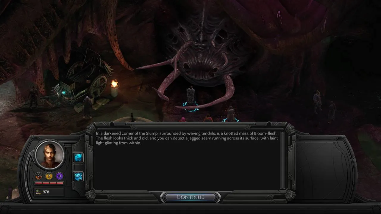 Torment: Tides of Numenera - Character interaction