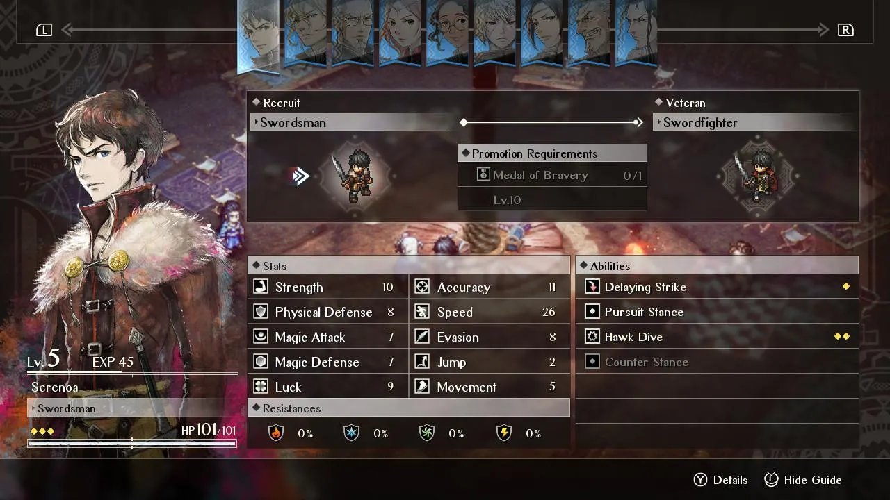 Triangle Strategy - Character Interaction