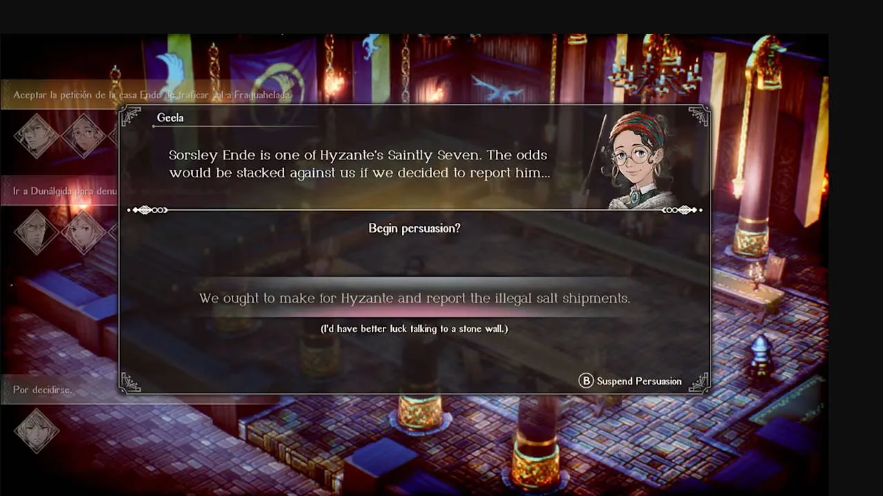 Triangle Strategy - Dialogue Heavy Opening