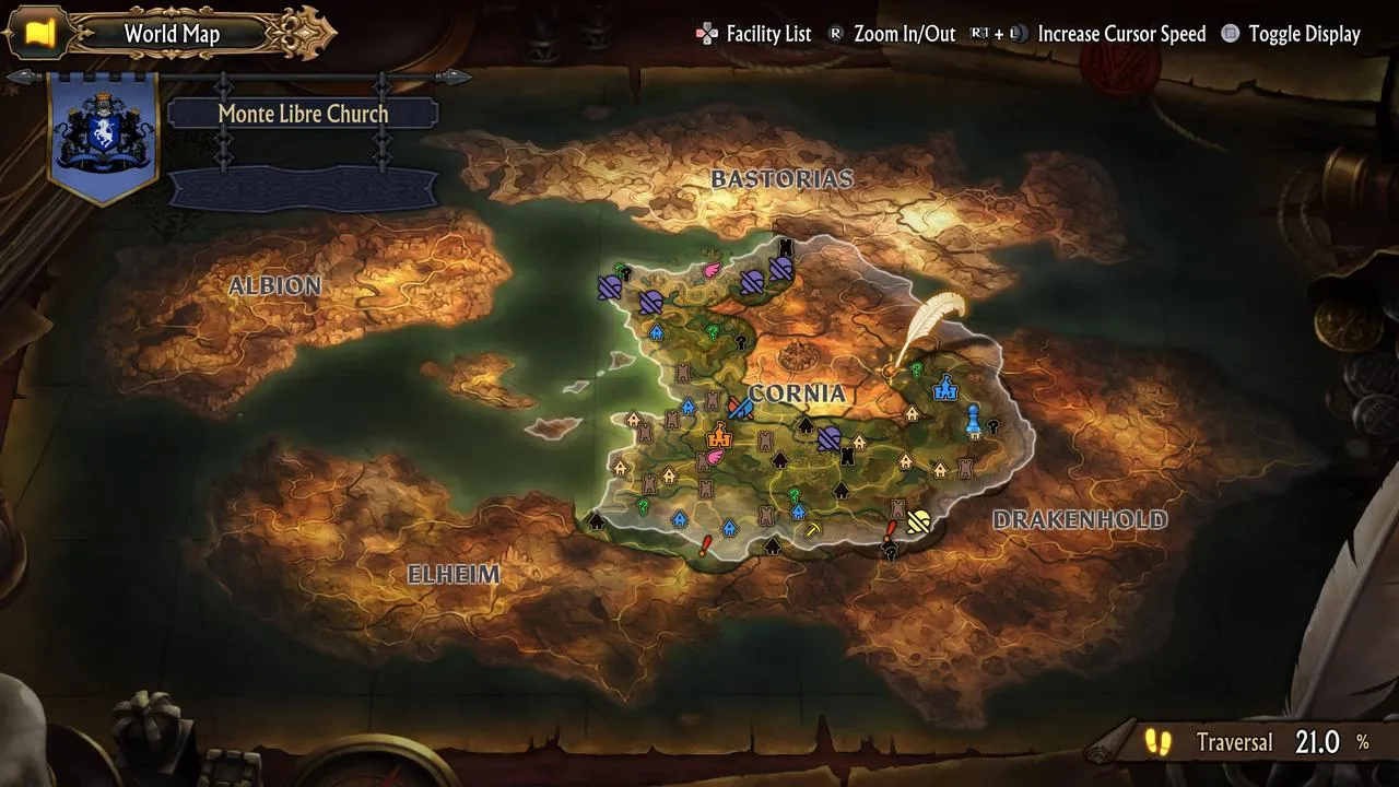 Unicorn Overlord World Map