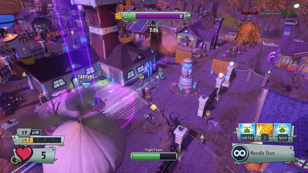 Variety of characters and abilities in Plants vs. Zombies: Garden Warfare 2