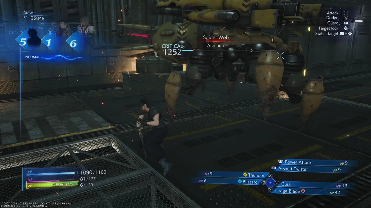 Zack using a limit break